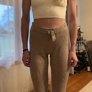 XS Barefoot Dreams Grey/Silver Cozy Chic Lite Jogger Lounge Pants